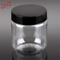 PET clear plastic food storage bottle wide mouth jar with screw cap