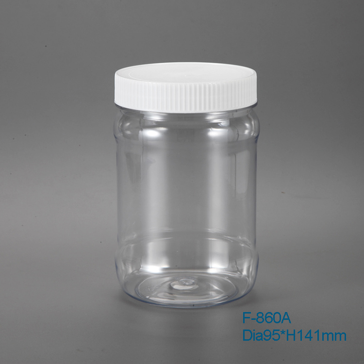 China Wholesaler Food Grade Clear Transparent Plastic Jar