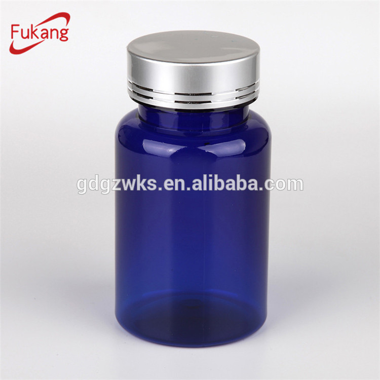 120cc plastic black bottle pharmaceutical with black child proof cap, black pet jar for pills & capsules