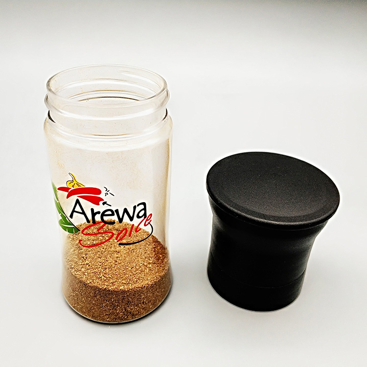Different types clear custom plastic salt and pepper grinder set