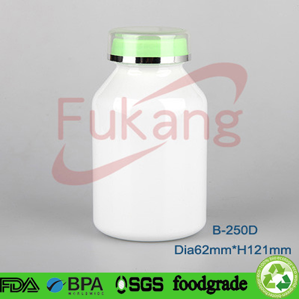 250ml square PET plastic capsule bottles with cap, 250cc transparent medicine pill containers wholesale made in China supplier