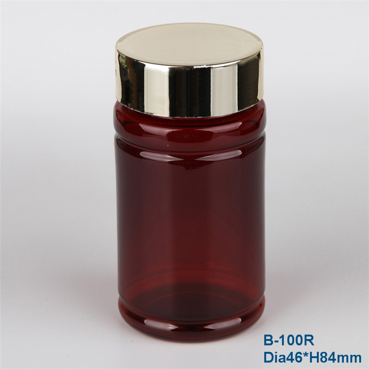 HDPE / PET Plastic Medicine Round / Square Shape Bottle Packaging For Tablets / Pill / Vitamin Capsules