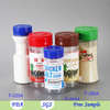 Clear empty spice bottles plastic PET salt shaker spice jar