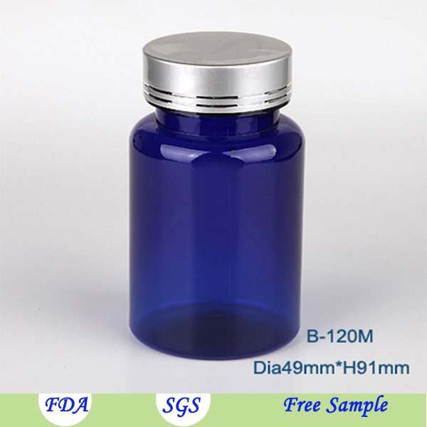 120cc Seal Custom Color PET Plastic Medicine Bottles