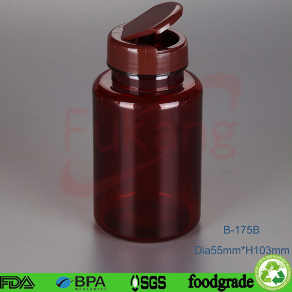 175ml Different volume pharmaceutical PET plastic bottles for vitamin, pill and softgal