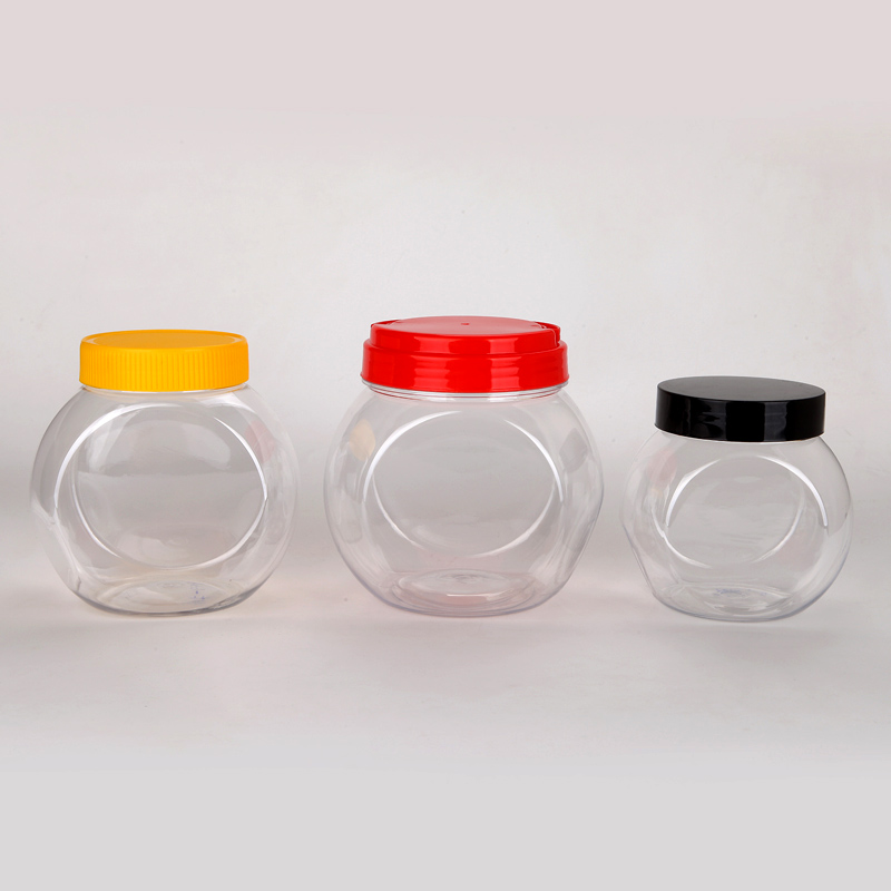 Different Capacity Custom Made PET Food Plastic Jar