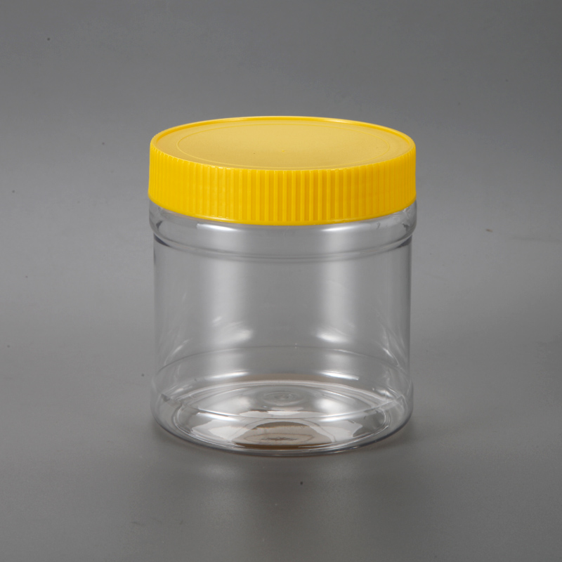 565ml Transparent Round Empty Candy Plastic Jar