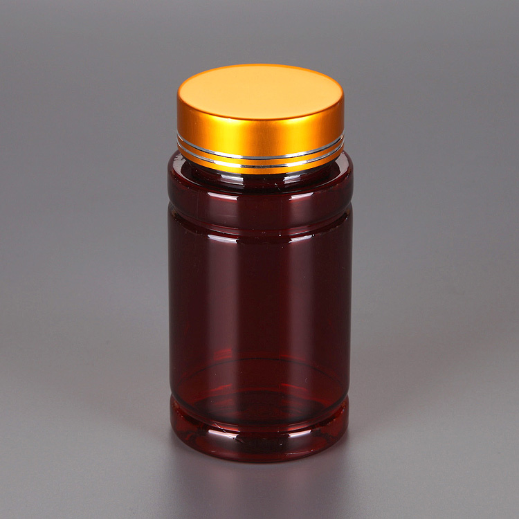100cc transparent PET plastic medicine pill capsule tablet bottle