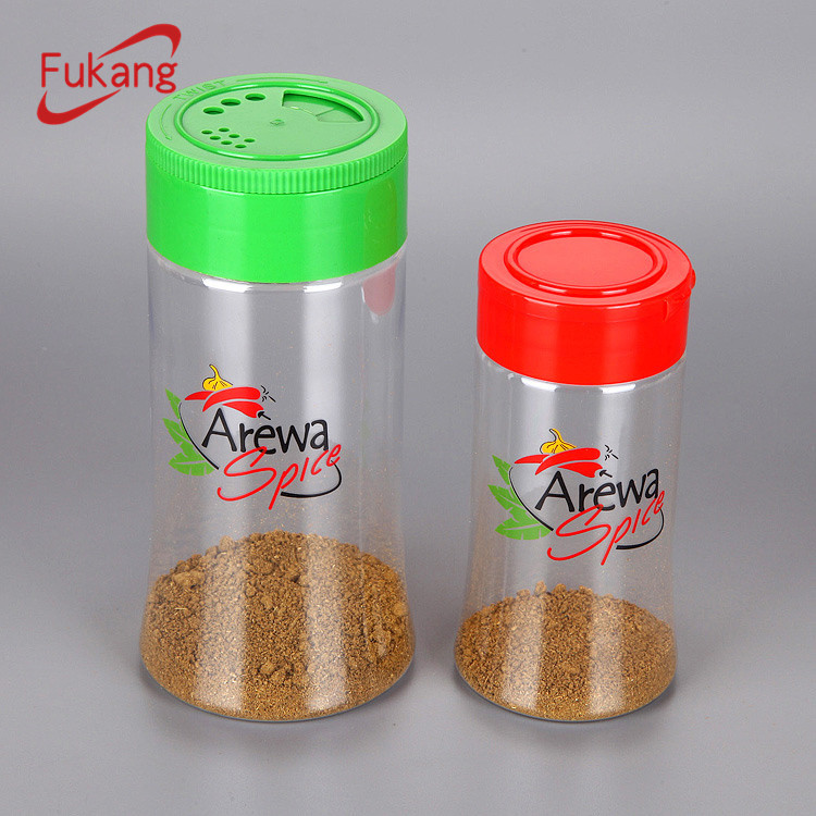 100ml Small PET Loose Powder Jar with Sifter, 4oz Food Grade Plastic Spice Powder jar with Flip Top Cap