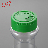 Transparent plastic seasoning bottle