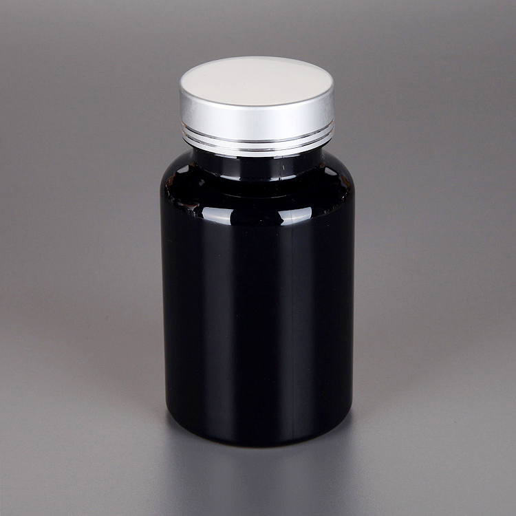 150ml clear green dispensing container, plastic organic supplement bottle, cylinder plastic vitamins tablets bottle manufacturer