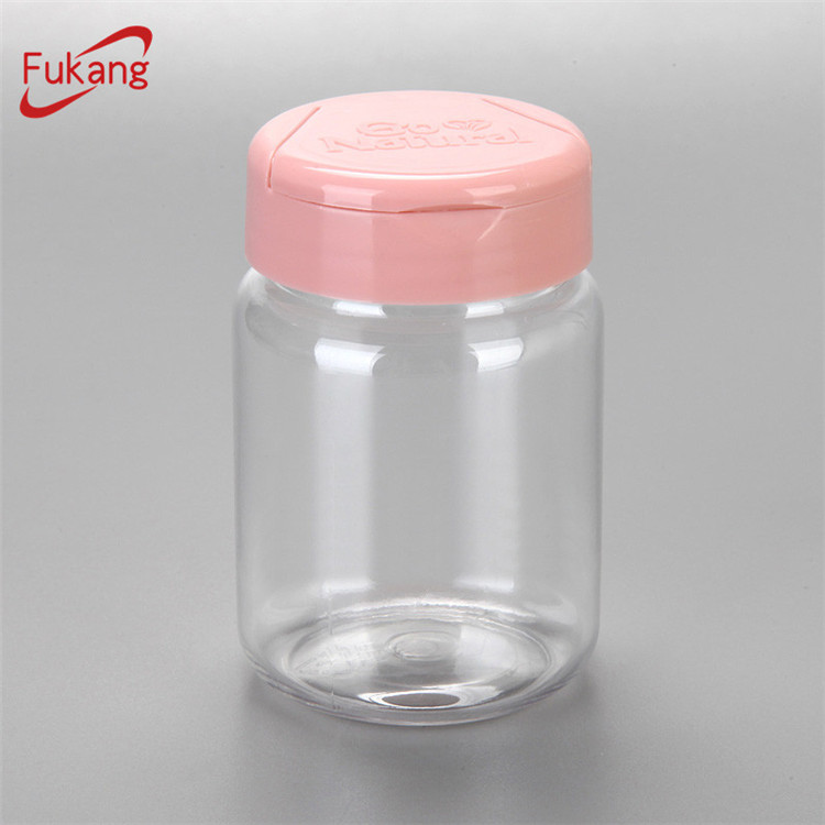 50ml Supplement PET Amber Container,Medicine Pills Brown Plastic Bottles With Golden Aluminum Cap For Healthy