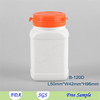 110ml PET material easy pulling lid chewing gum bottle/pill /capsule bottle food grade white bottle