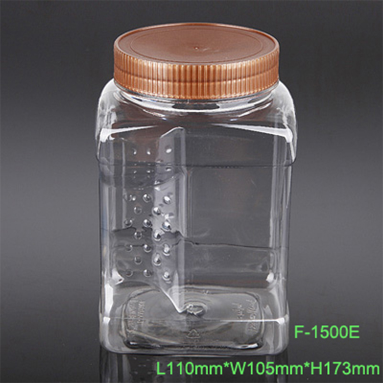 680ml Pet Plastic Square Spice Jars Bottles