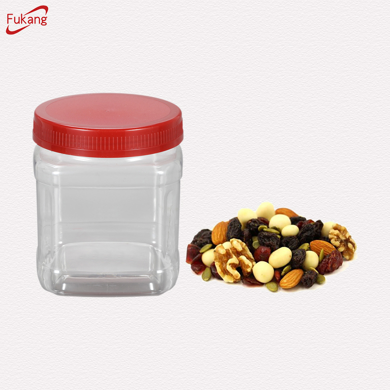 Manufacturer plastic PET food storage container jar