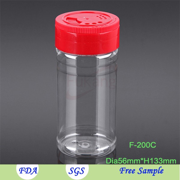 50cc plastic spice jar for packing baking soda powder,small plastic bottle for black pepper