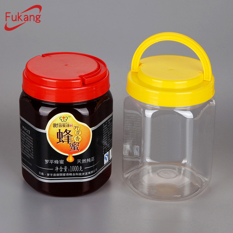 800ml square food plastic bottle