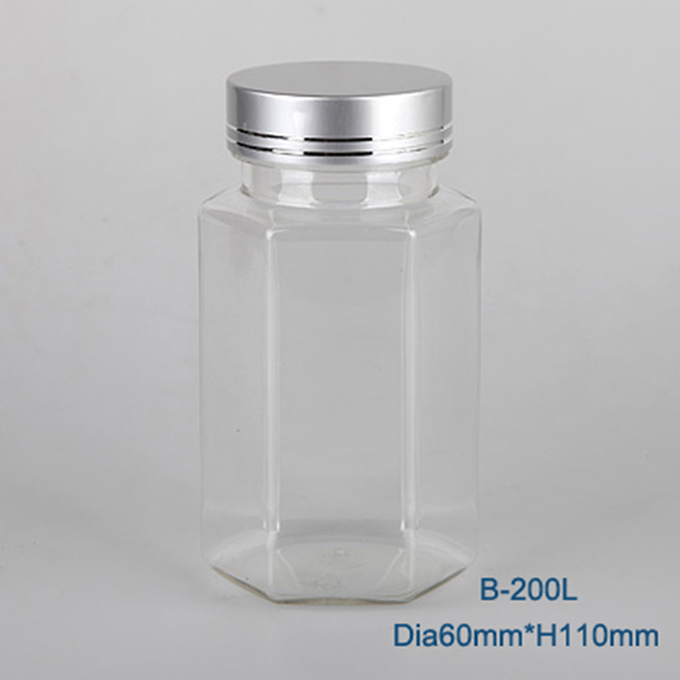 China ODM/OEM clear round plastic vitamin C tablets packaging bottles/containers