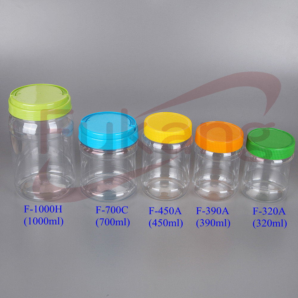High quality screw cap plasticsmall empty jam bottle PET plastic jar