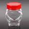 plastic bottles wholesale 200ml small heart shape pet clear plastic jar for candy, tea, nuts, honey, chocolate