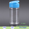 200ml clear plastic salt pepper spice shaker jar with sift lid