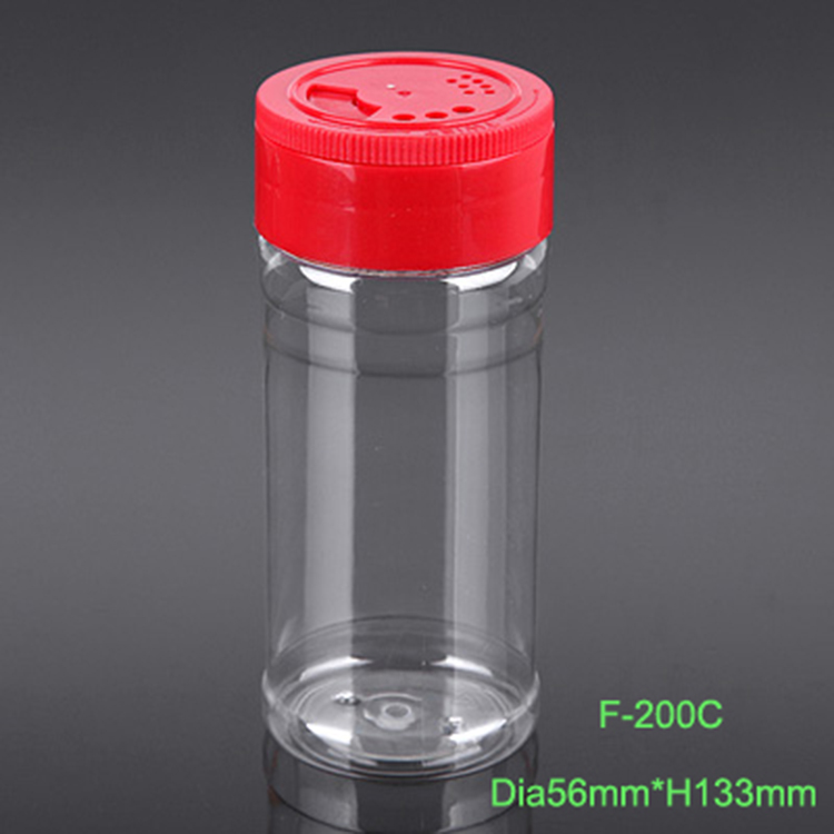 200cc Spice Jar Salt & Pepper Tube with Shaker Plastic Lid