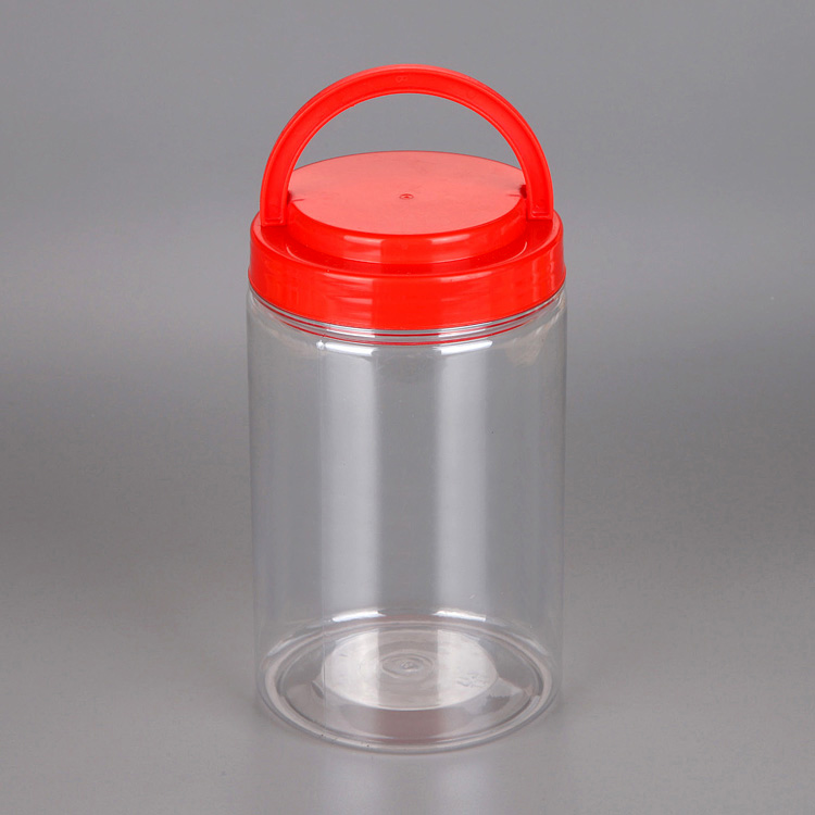 Hot Sale Large 1L 32oz Plastic Food Packing Jar with PET Screw Lid