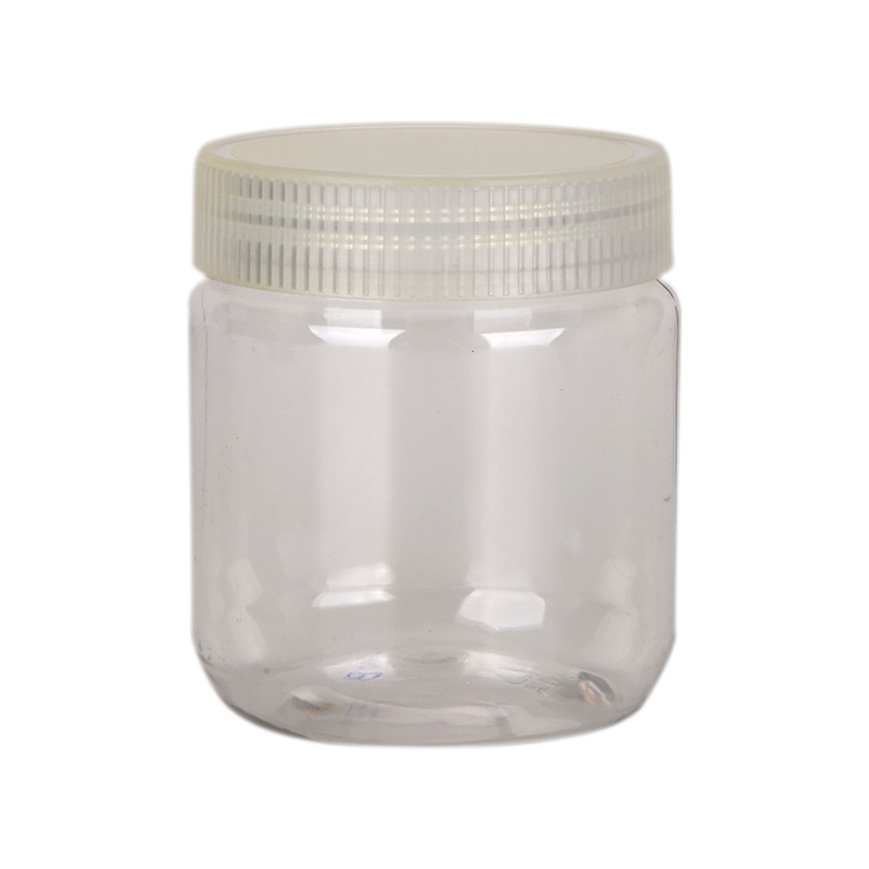 High quality cheap black plastic PET food jar