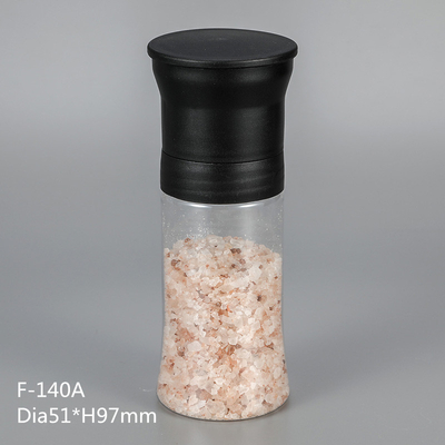 Custom size salt grinder bottle plastic spice grinder