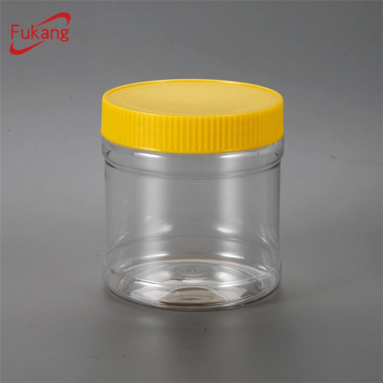 400ml Plastic Candy Jar and Container PET Plastic Food Grade Dry Food Packaging Jar