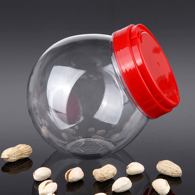 1000ml wide mouth PET plastic bottle food/candy/toy/gift jar