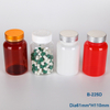 Pharmaceutical Supplement Packaging Bottles Empty Plastic Green Pill Bottles with flip top cap