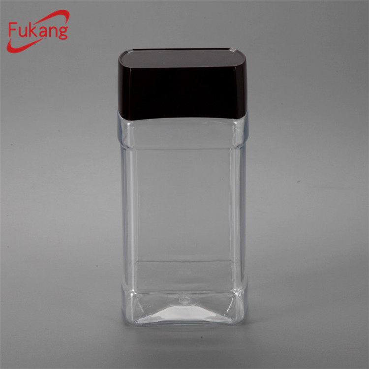 Wholesale cheap food grade clear PET plastic jar with screw cap for dog treats or food