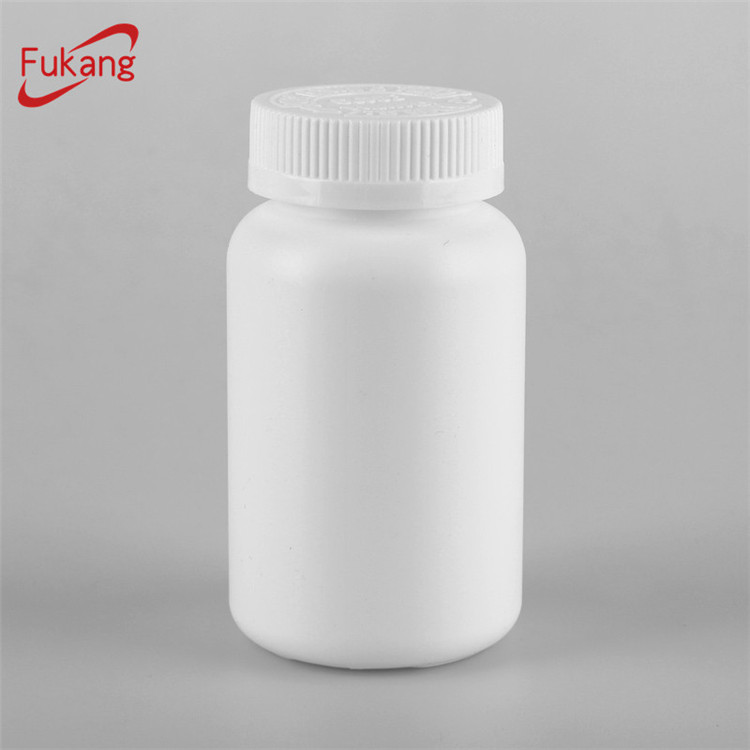 PE white 150ml pharmaceutical plastic bottle for tablets with pop top in India 150cc