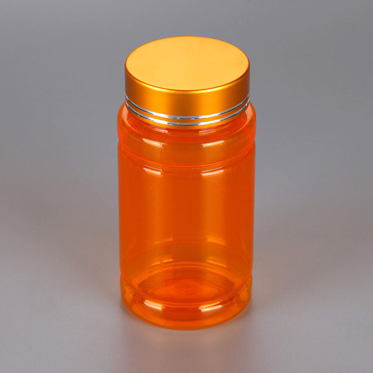 Plastic pill bottles 120ml PET pharmaceutical capsule pill bottle with seal cap medicine vitamin bottles