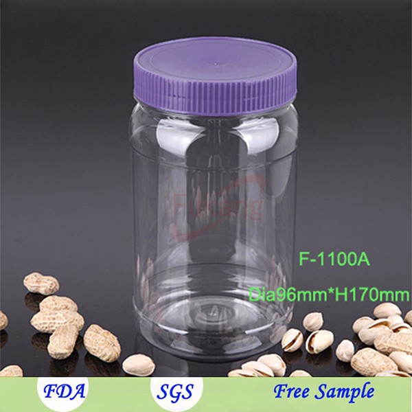 2.8L large cylinder food storage container, clear wide mouth gift candy plastic jars, pet sweet cookie jar supplier in China