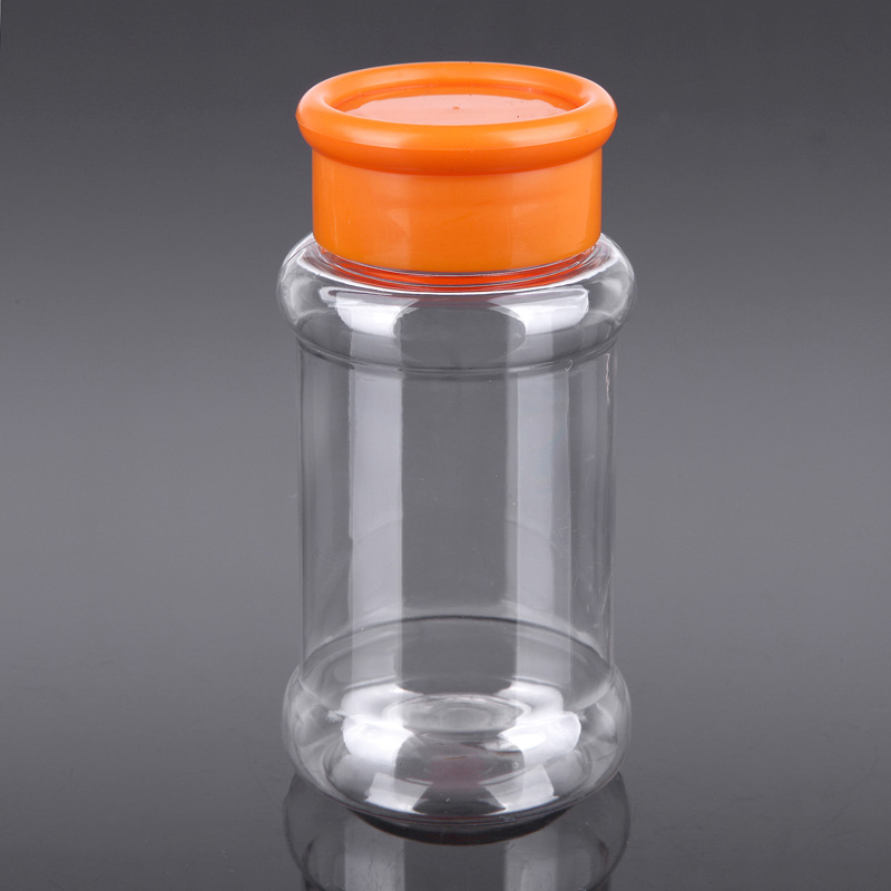 200ml clear food grade pet plastic spice shaker bottles for salt pepper powder wholesale made in China supplier