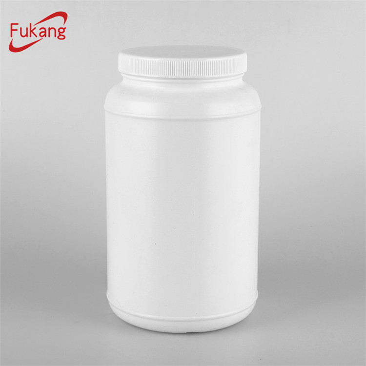 3 Liter HDPE Round Plastic protein food powder packaging Bottle Wholesale
