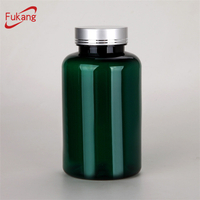 400ml green plastic capsule pill bottle plastic pill container