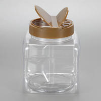 Wholesale 500ml PET plastic spice jars /container food grade