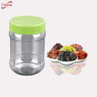 400ml Plastic Candy Jar and Container PET Plastic Food Grade Dry Food Packaging Jar