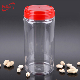 1300ml Food Grade Large Tall PET Plastic Jars for Nuts