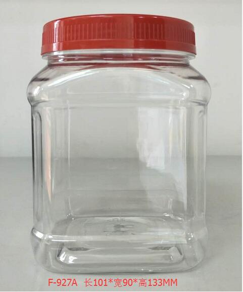 1300ml circular candy food plastic bottle