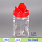 wholesale plastic containers 920ml 325ml clear pet plastic ball jar with screw lid for packaging dry food and candy