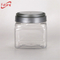 250ml Small Clear Plastic Hinged Food Container, PET Hexagonal Food Bottle with Temper Evident Cap