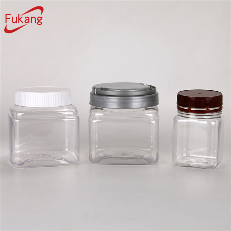 250ml Hexagon Small Clear Empty PET Plastic bottle Jars with tamper proof cap