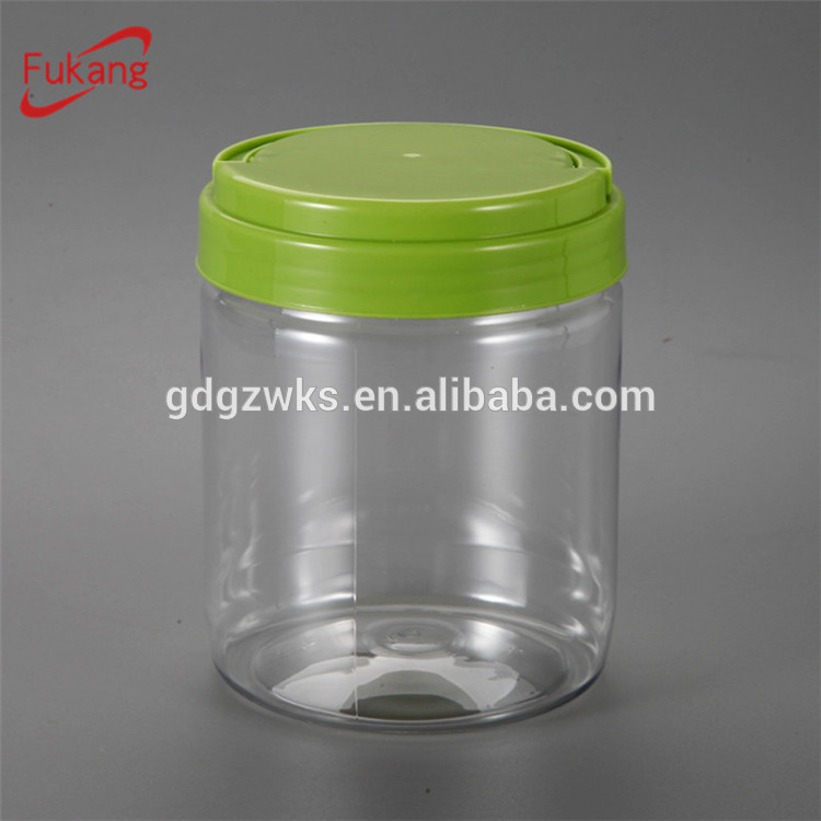 ODM/OEM 500ml Straight Round Plastic Bottle Plastic PET Jar