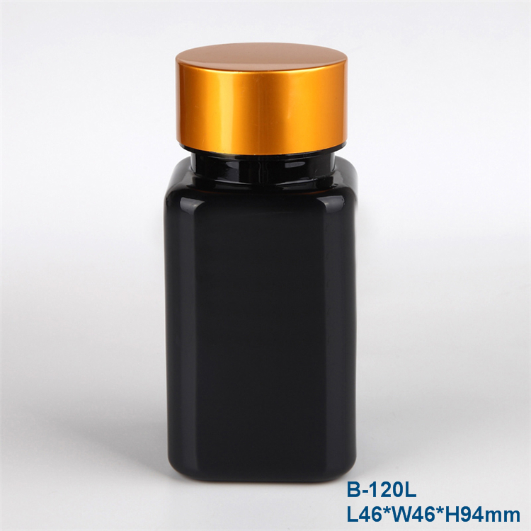 120ml square plastic pet bottle clear for medicine ,4oz pet bottle