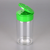 120ml clear Empty Spice Bottle With Flip Top Cap PET Bottles, 120ml PET plastic spicy salt jar with sift lid