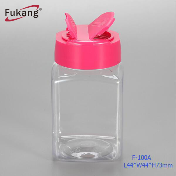 140ml PET plastic Spice bottle with shaker lid
